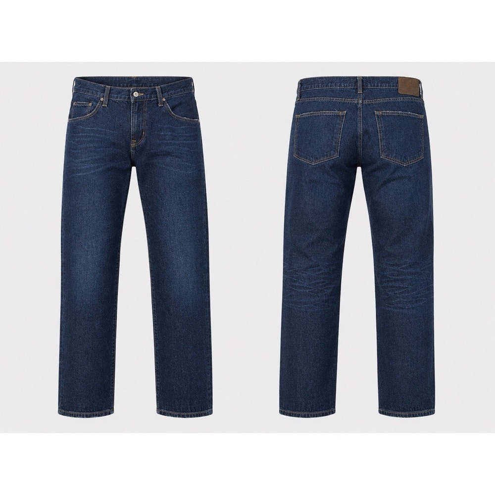 Big Star Division Straight Jeans Mens Size 36R dark Denim High Rise Pockets